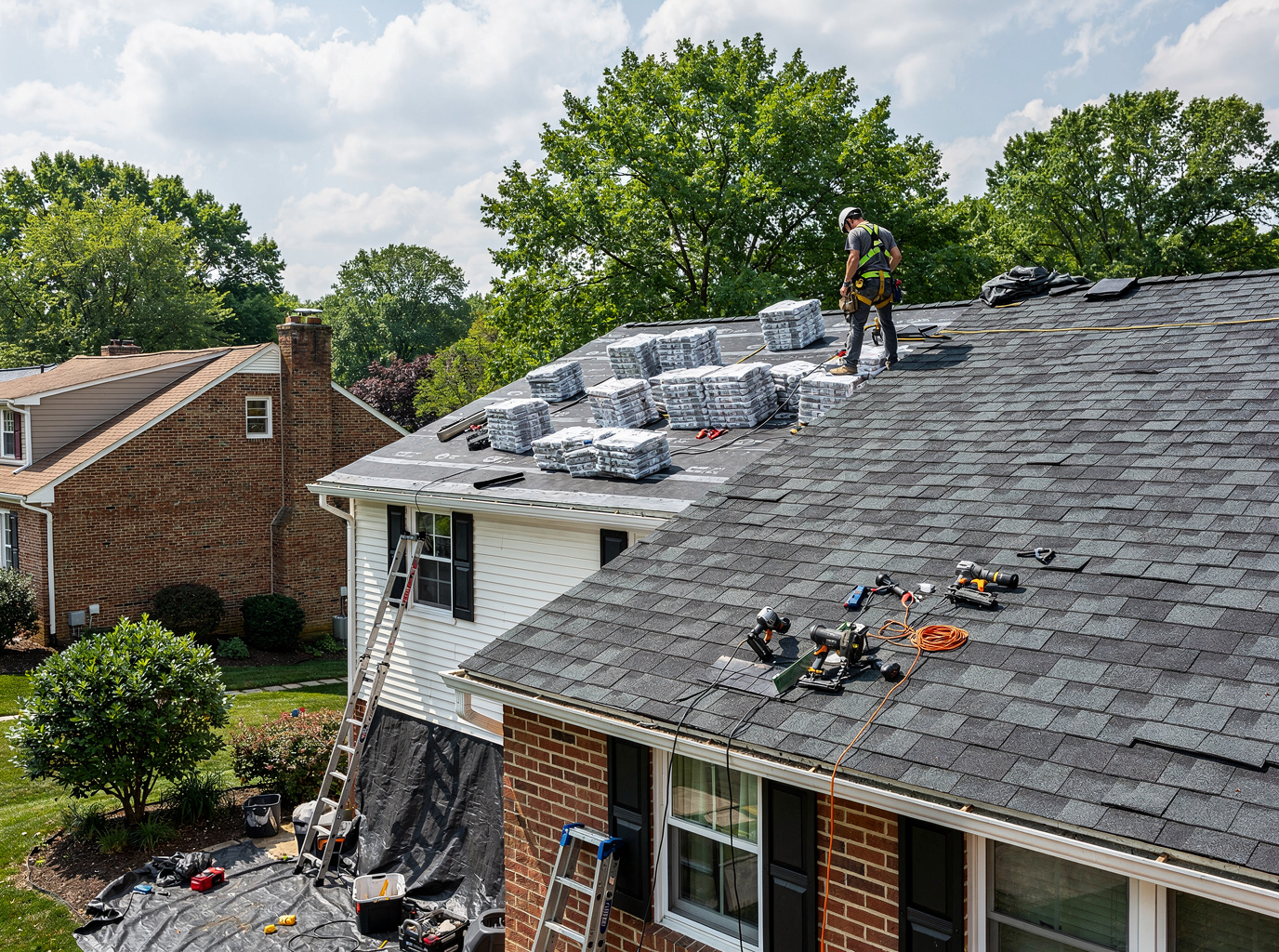 Architectural Shingle Roof Replacement in Towson, MD