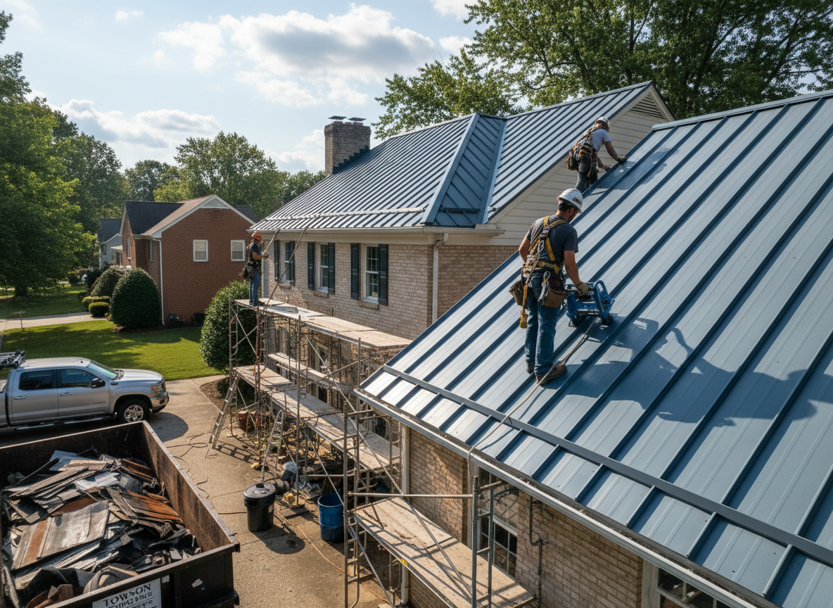 Metal Roof Replacement in Towson, MD
